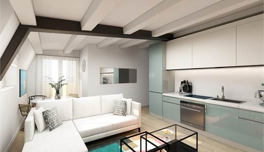 Bilocale ultimo piano San Siro